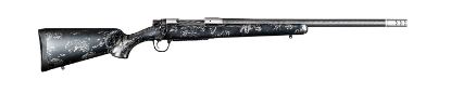 Picture of Christensen Arms 8010631600 Ridgeline Fft Ti 6.8 Western 3+1 20" Carbon Fiber Threaded Barrel, Stainless Titanium Rec, Black With Gray Accents Stock 