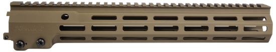 Picture of Geissele Automatics 05650S Super Modular Rail Mk16 13.50" M-Lok, Desert Dirt Aluminum For Ar Platform, Barrel Nut Included 