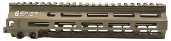 Picture of Geissele Automatics 05284S Super Modular Rail Mk8 9.30" M-Lok, Desert Dirt Aluminum For Ar Platform, Barrel Nut Included 