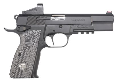 Picture of Girsan 390466 Mcp35 Ops 9Mm Luger 4.87" 15+1, Black, Serrated Blued Slide, Black & Gray Checkered Grip, Far-Dot Red Dot 