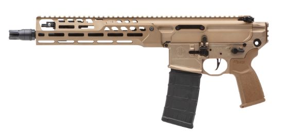 Picture of Sig Sauer Pmcx556n11blt Mcx Spear Lt 5.56X45mm Nato 11.50" 30+1, Coyote, Oem Grip, Rocksett Sig Qd Suppressor Ready Flash Hider, Adj. Gas Block 