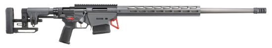 Picture of Ruger 18084 Precision 6.5 Creedmoor 26" Stainless 10+1, Gray, M-Lok Handgaurd, Folding Stock, Muzzle Brake 