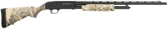 Picture of Mossberg 54321 500 20 Gauge 5+1 24" Vent Rib Barrel, Black Parkerized Barrel/Receiver, Realtree Max-4 Flex Stock, Fiber Optic Sight, Manual Safety 