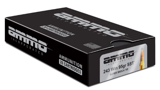 Picture of Ammo Inc 243W095ssta20 Signature 243 Win 95 Gr Super Shock Tip 20 Per Box/ 10 Case 