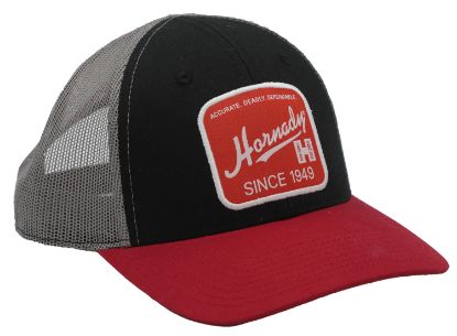 Picture of Hornady 99216 Hornady Cap Mesh Cap Black Red 