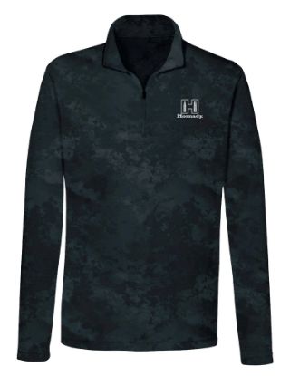 Picture of Hornady 99597M Performance 1/4 Zip Black Long Sleeve Medium 