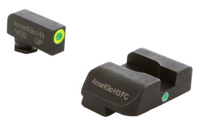 Picture of Ameriglo Gl301 I-Dot Sight Set For Glock Black | Green Tritium With Lumigreen Outline Front Sight Green Tritium I-Dot Rear Sight 