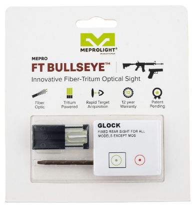 Picture of Meprolight Usa 631023108 Ft Bullseye Rear Sight Black | Green Tritium/Fiber Optic 