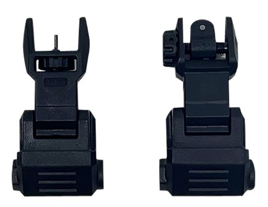 Picture of Ncstar Vg167 Picatinny High Profile Front And Rear Sight Set Black Polymer 