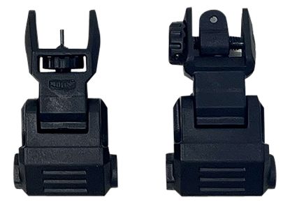 Picture of Ncstar Vg166 Picatinny Low Profile Front And Rear Sight Set Black Polymer 