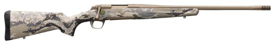 Picture of Browning 035559227 X-Bolt Speed Sr 7Mm Rem Mag 3+1 22" Match Grade Fluted Barrel With Radial Muzzle Brake, Smoked Bronze Cerakote, Ovix Camo Synthetic Stock, Suppressor & Optics Ready 