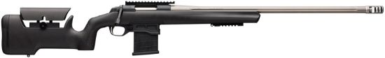 Picture of Browning 035560218 X-Bolt Target Max 308 Win 10+1 26" Satin Gray Bull/Fluted Barrel, Matte Blued Steel Receiver, Matte Black Fixed Max Adj Comb Stock, Right Hand 