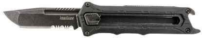 Picture of Kershaw 1195 Interstellar 2.70" Otf Tanto Part Serrated Black Oxide Blackwash 8Cr13mov Ss Blade, Black Textured W/Bottle Opener Glass-Filled Nylon Handle, Includes Pocket Clip 