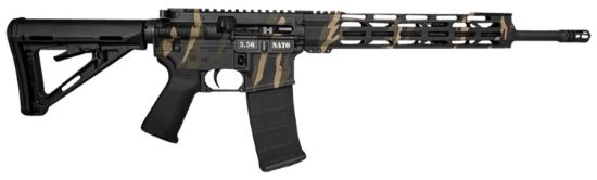 Picture of Diamondback Db1717k171 Db15 5.56X45mm Nato 30+1 16", Tiger Stripe Camo Rec, Black Magpul Carbine Stock & Grip 