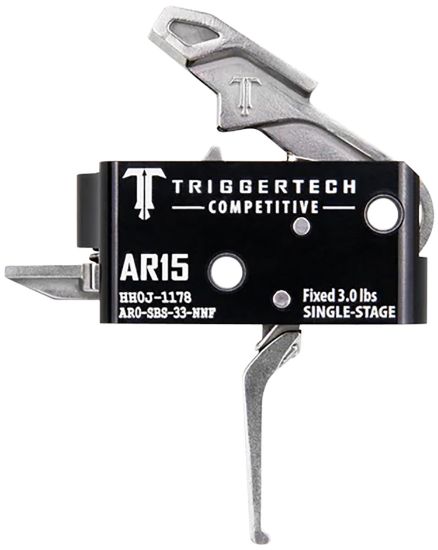 Picture of Triggertech Ar0sbs33nnf Competitive Stainless Flat Single-Stage 3 Lbs Fixed For Ar-15 