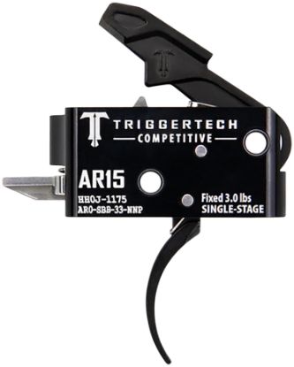 Picture of Triggertech Ar0sbb33nnp Competitive Pro Curved Single-Stage 3 Lbs Fixed For Ar-15 