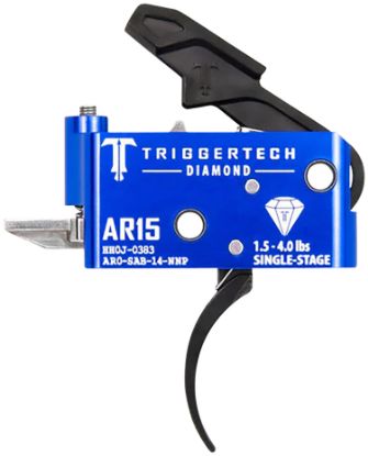 Picture of Triggertech Ar0sab14nnp Diamond Pro Curved Single-Stage 1.5-4.0 Lbs Adjustable For Ar-15 