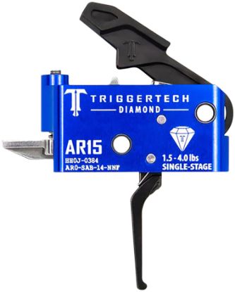 Picture of Triggertech Ar0sab14nnf Diamond Flat Single-Stage 1.5-4.0 Lbs Adjustable For Ar-15 