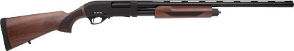 Picture of Rock Island Pa12h26wd Pump Action Field 12 Gauge Pump 3" 5+1 26" Black Steel Barrel, Aluminum Receiver Fixed Walnut Wood Stock 