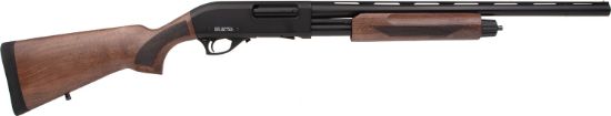 Picture of Rock Island Ypa12h22wd Pump Action Field Youth 12 Gauge Pump 3" 5+1 22" Black Steel Barrel, Black Aluminum Receiver, Fixed W/Adj Cheek Rest Walnut Wood Stock 