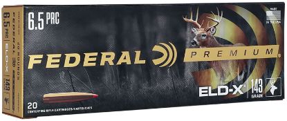 Picture of Federal P65prceldx1 Premium Eld-X 6.5 Prc 143 Gr Extremely Low Drag Expanding 20 Per Box/ 10 Case 