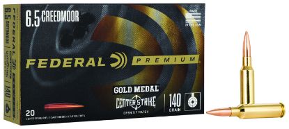 Picture of Federal Gm65crdotm1 Gold Medal Premium 6.5 Creedmoor 140 Gr Open Tip Match 20 Per Box/ 10 Case 