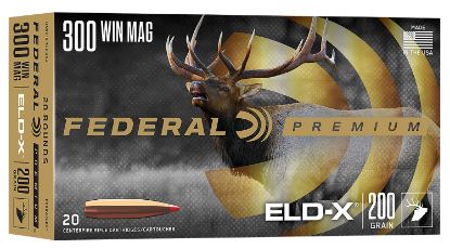 Picture of Federal P300weldx1 Premium Eld-X 300 Win Mag 200 Gr Extremely Low Drag Expanding 20 Per Box/ 10 Case 