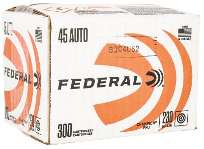 Picture of Federal C45230a300 Champion Training 45 Acp 230 Gr Full Metal Jacket 300 Per Box/ 1 Case 