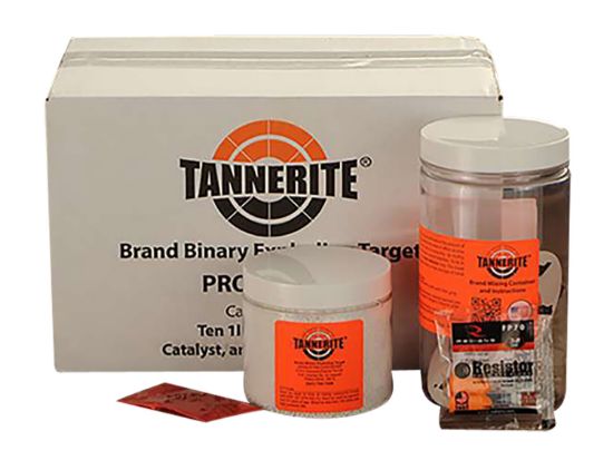 Picture of Tannerite 12Pk10 1/2 Pound Target Impact Enhancement Explosion White Vapor Centerfire Rifle Firearm 0.50 Lb Includes Catalyst/Mixing Container 10 Targets 