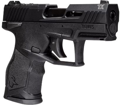 Picture of Taurus 1Tx2233110 Tx22c Compact 22 Lr 10+1 3.60" Black Barrel, Slide & Polymer Frame, Rubber Grips 