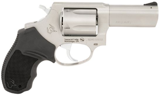 Picture of Taurus 2605P39 605 T.O.R.O. Small Frame 38 Special +P/357 Mag 5Rd 3" Stainless Steel Barrel, Frame & Cylinder, Black Rubber Grip, Transfer Bar Safety, Optic Mount For Micro Red Dot 