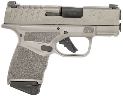 Picture of Springfield Armory Hc9319y Hellcat Micro-Compact 9Mm Luger 13+1 3" Black Melonite Barrel, Tungsten Gray Cerakote Serrated Slide & Steel Frame W/Picatinny Rail, Gray Polymer W/Adaptive Texture Grips 