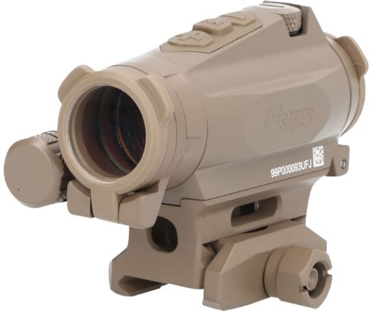 Picture of Sig Sauer Electro-Optics Sor44002 Romeo4xt-Pro Flat Dark Earth 1X20mm 2 Moa Red Ballistic Circle Dot Multi Reticle 