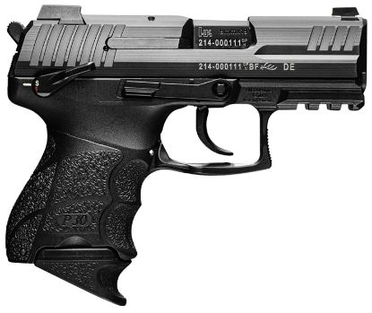 Picture of Hk 81000823 P30sk Sub-Compact 9Mm Luger 15+1 3.27" Black Matte Stainless Serrated Slide Black Polymer Frame W/Picatinny Rail Black Finger Grooved Polymer Grips Ambidextrous Hand 