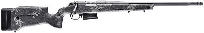 Picture of Bergara Rifles B14s751 B-14 Crest 308 Win 3+1 20" Fluted/Threaded, Sniper Gray Cerakote Barrel/Rec, Monte Carlo Carbon Fiber Stock With Black & Gray Splatter, Omni Muzzle Brake 