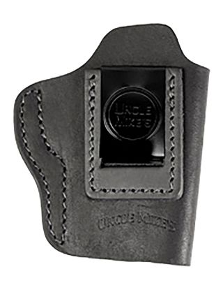 Picture of Uncle Mikes-Leather(1791) Umiwb3mbla Inside The Waistband Iwb Size 03, Matte Black Leather, Compatible W/Taurus Gx4, Glock 42/43, Belt Clip Mount Right Hand 