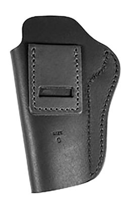 Picture of Uncle Mikes-Leather(1791) Umiwb6mbla Inside The Waistband Iwb Size 06 Matte Black Leather Belt Clip Fits 1911 5" Right Hand 