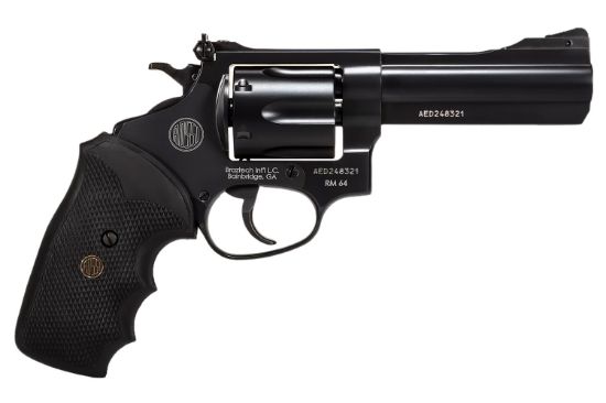 Picture of Rossi 2Rm641 Rm64 Medium Frame 357 Mag 6 Shot, 4" Black Steel Barrel, Cylinder & Frame, Black Textured Rubber Grip, Hammer Block Safety 