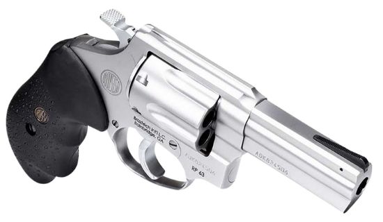 Picture of Rossi 2Rm649 Rm64 357 Mag 6 Shot 4" Matte Stainless Steel Barrel, Cylinder & Frame Textured Black Rubber Grip 