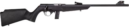 Picture of Rossi Rb22l1611 Rb22 Compact 22 Lr 10+1, 16" Matte Black Button Rifled Free Floating Steel Barrel, Matte Black Stainless Steel Receiver, Black Monte Carlo Stock, Right Hand 