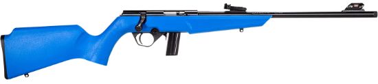 Picture of Rossi Rb22 Compact 22 Lr 10+1, 16" Matte Black Button Rifled Free Floating Steel Barrel, Matte Black Stainless Steel Receiver, Blue Monte Carlo Stock, Right Hand 