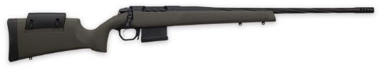 Picture of Weatherby 3Wrxp243nr4b 307 Range Xp 243 Win 5+1 22" Fluted, Black Barrel/Rec, Od Green Synthetic Stock With Adj. Cheek Rest, Accubrake Muzzle Brake, Triggertech Trigger 