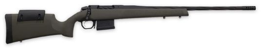 Picture of Weatherby 3Wrxp65cmr4b 307 Range Xp 6.5 Creedmoor 5+1 22" Fluted, Black Barrel/Rec, Od Green Synthetic Stock With Adj. Cheek Rest, Accubrake Muzzle Brake, Triggertech Trigger 