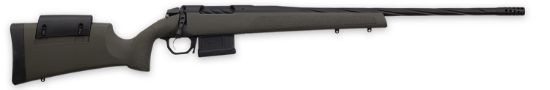 Picture of Weatherby 3Wrxp280ar6b 307 Range Xp 280 Ackley Improved 5+1 24" Fluted, Black Barrel/Rec, Od Green Synthetic Stock With Adj. Cheek Rest, Accubrake Muzzle Brake, Triggertech Trigger 