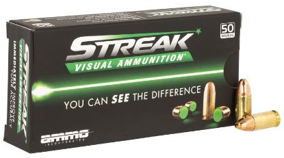 Picture of Ammo Inc 9115Tmcstrkgrn50 Streak Visual (Green) 9Mm Luger 115Gr Total Metal Case 50 Per Box/20 Case 