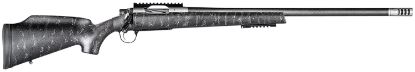 Picture of Christensen Arms 8011003400 Traverse Full Size 7Mm Prc 3+1 26" Natural Stainless Steel Threaded Barrel, Natural Stainless Aluminum Receiver, Black W/Gray Webbing Fixed Monte Carlo W/Raised Comb Stock