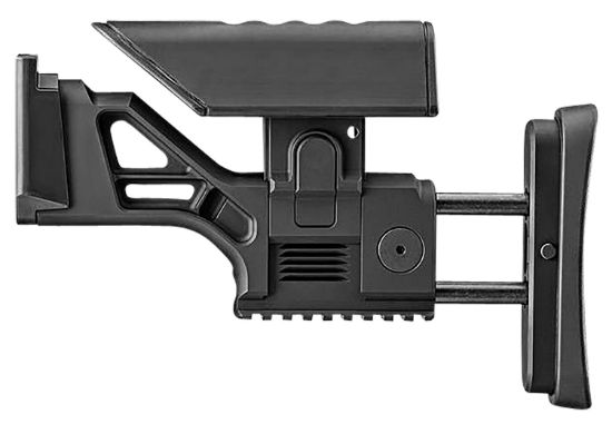 Picture of Fn 20100566 Ssr Rear Stock Assembly Black Aluminum, Fully Adjustable For Fn Scar 16S/17S 