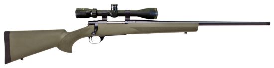 Picture of Howa Hgp2270g M1500 Hogue 270 Win 5+1 22" Barrel, Blued Steel Receiver, Green Hogue Overmolded Synthetic Stock Includes Nikko Stirling Gamepro 4-12X40mm Scope 