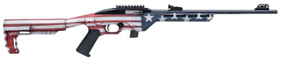 Picture of Citadel Cit22lrbusa Trakr 22 Lr 10+1 18" Blued Steel Threaded Barrel & Receiver, American Flag Synthetic Stock 