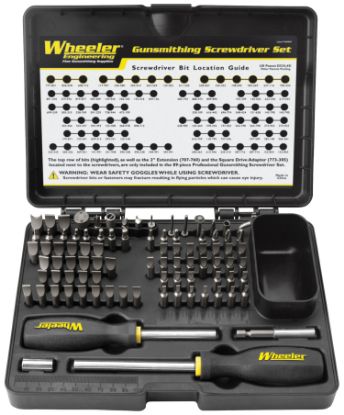 Picture of Wheeler 4001008 Pro Gunsmithing Screwdriver Set Black 89 Pieces 